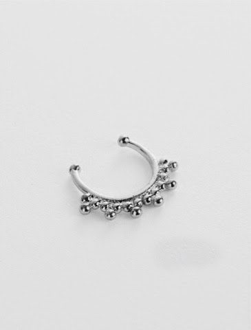 Silver Sunshine Faux Septum Ring