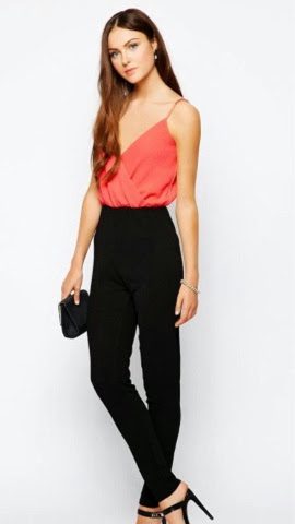 Lasula colour block jumpsuit for parties.