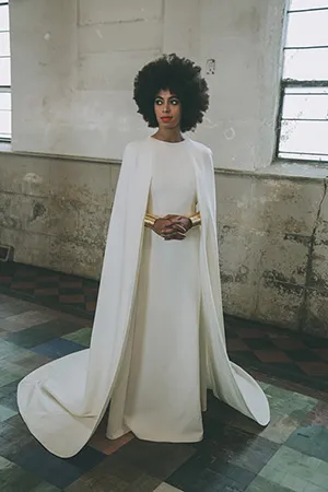 Solange Knowles Solange Knowles looking elegant at her wedding.