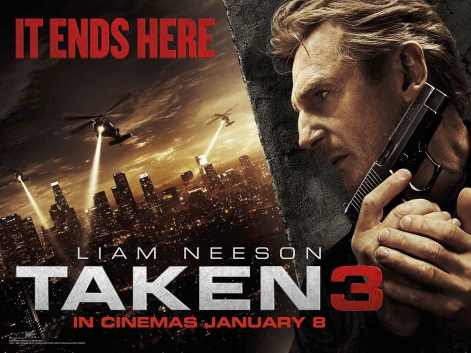 Liam Neeson in the action movie Taken 3.