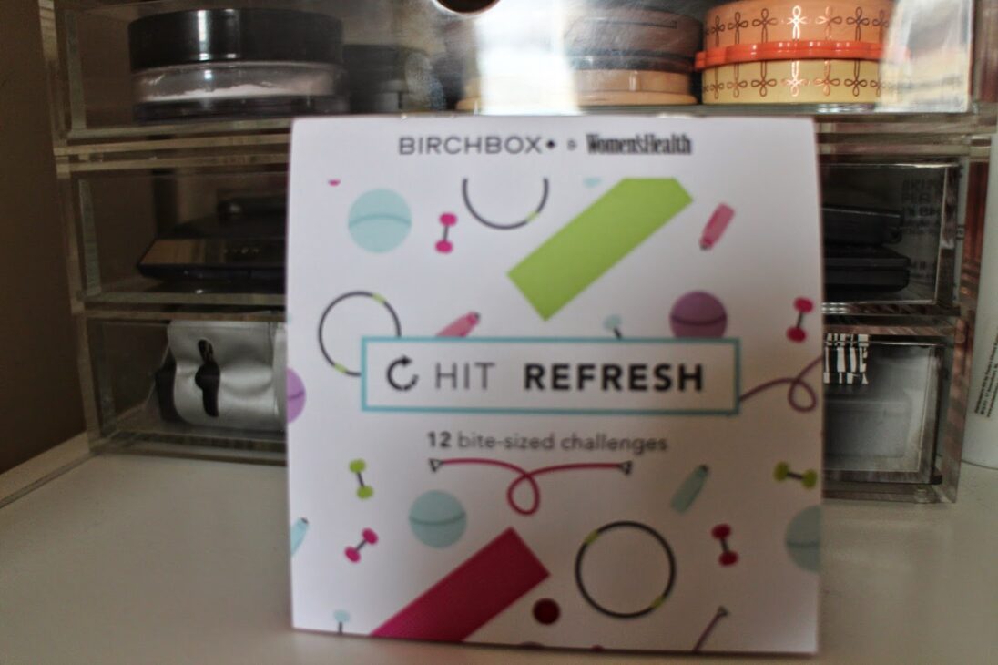 Specially designed 'Hit Refresh' January 2015 Birchbox packaging box.