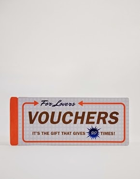 Lovers romance vouchers booklet novelty Valentine's Day gift for couples