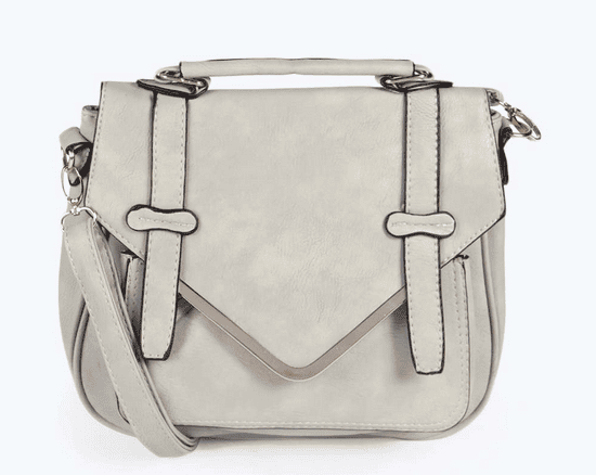 Boohoo Cassie Metal Trim Satchel Cross Body Bag (£18.00)
