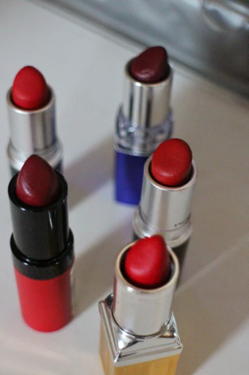 Rimmel London Moisture Renew lipstick packaging in purple chrome tube