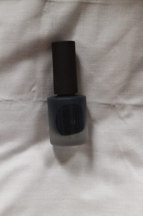 Topshop Matte Nails polish bottle in Double Denim blue
