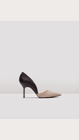 Zara Asymmetric Court Shoes Zara black asymmetric cut out pointed court shoes